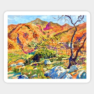 Tujunga Canyon, Los Angeles, California, Walter Elmer Schofield 1934 Sticker